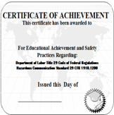 student certificate